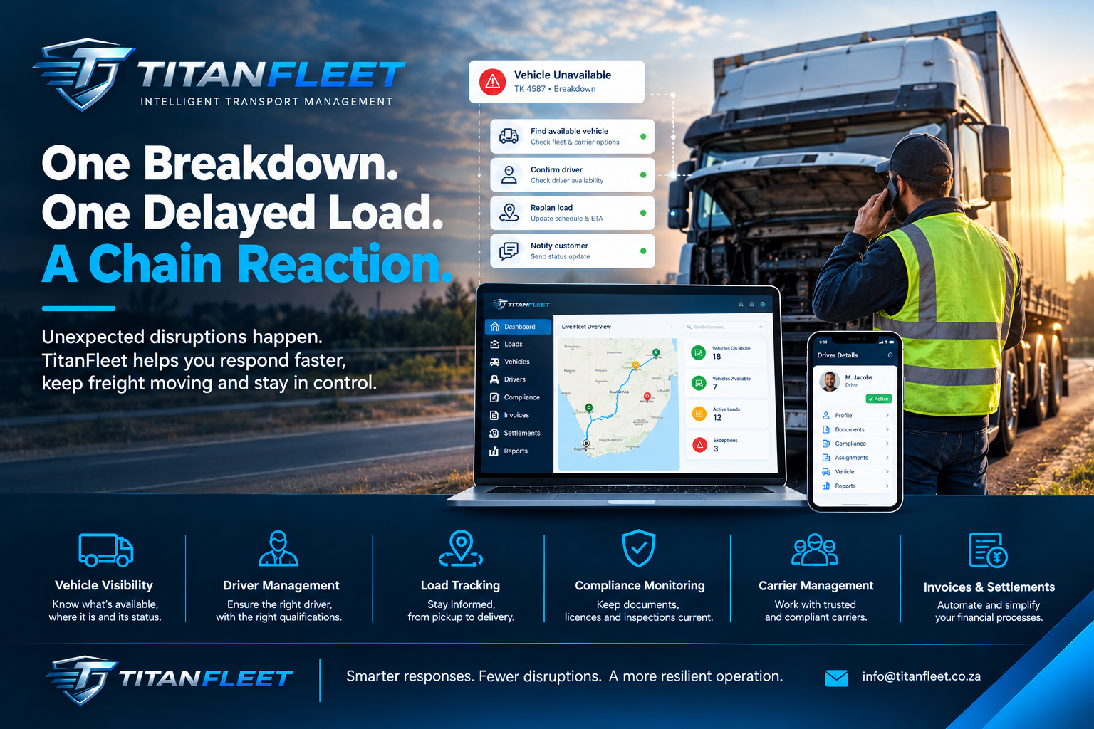 One Breakdown. One Delayed Load. A Chain Reaction.