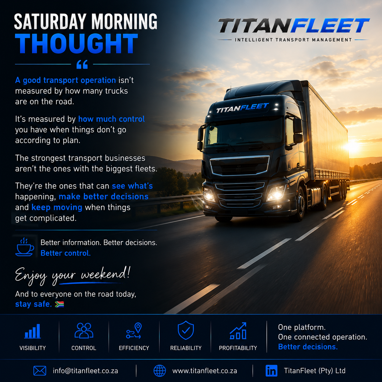 Real Transport Control Isn't About Fleet Size - It's About Visibility