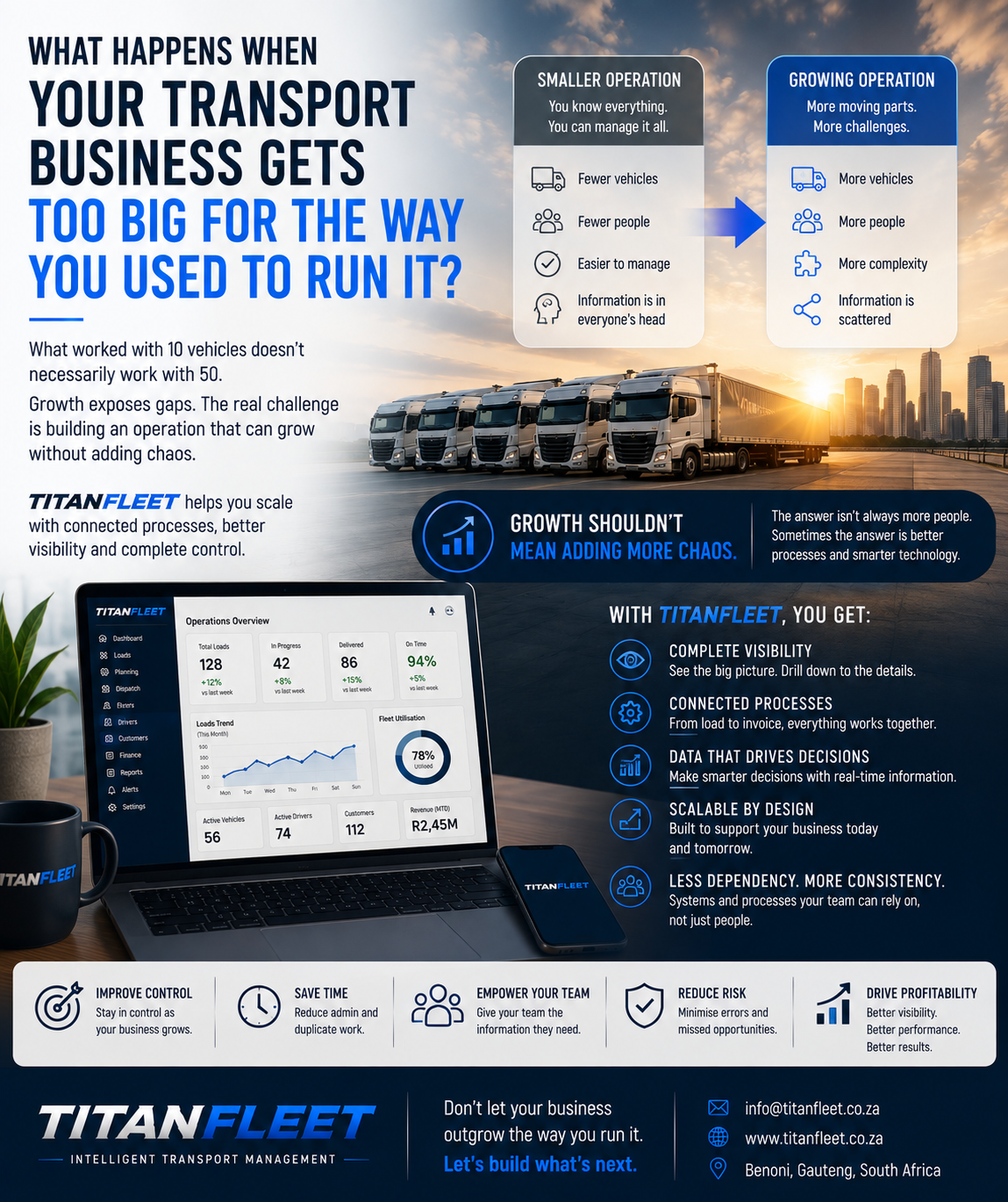 What Happens When Your Transport Business Gets Too Big for the Way You Used to Run It?